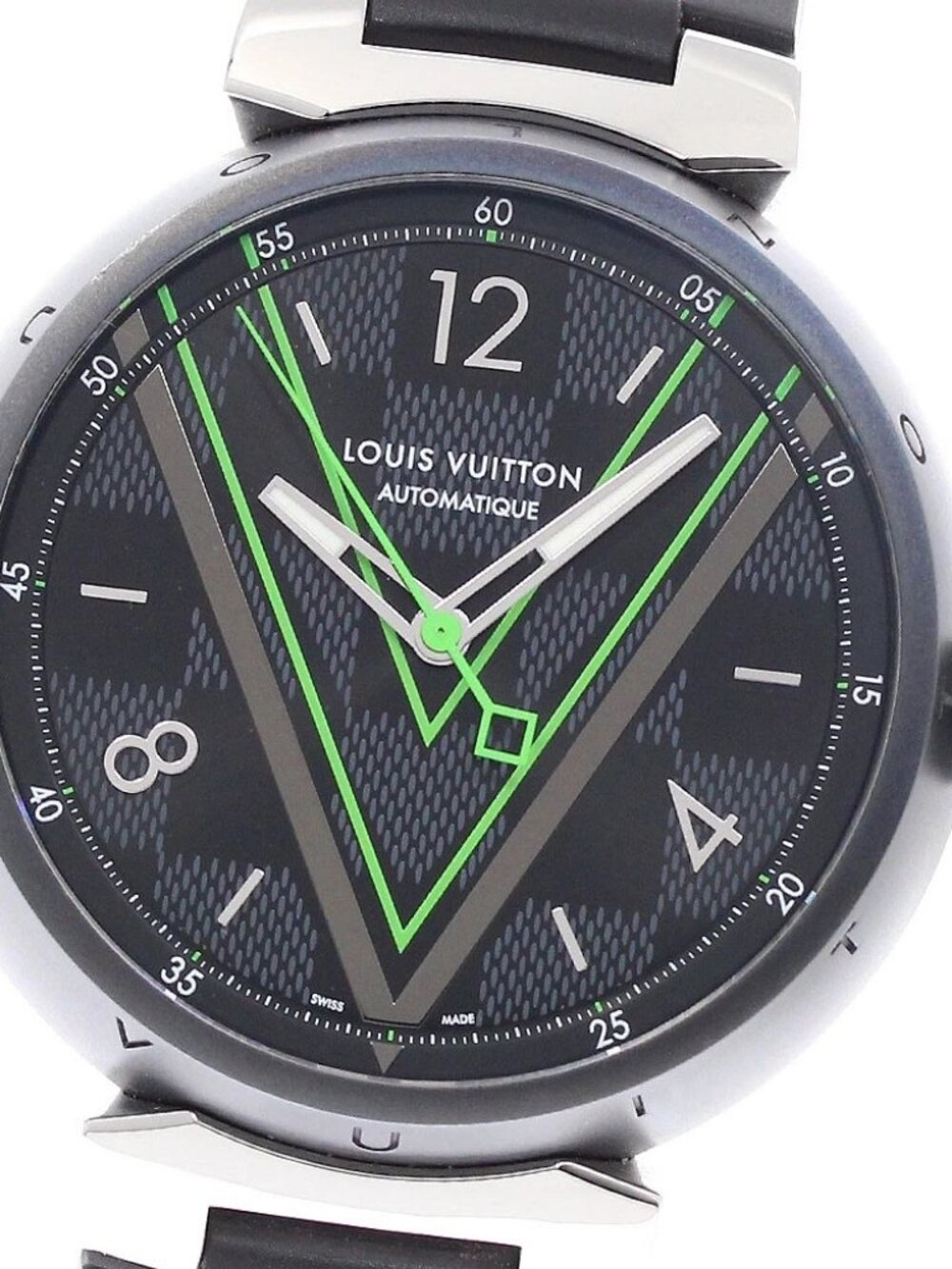 LOUIS VUITTON Tambour black Dial Automatic Men's Watch